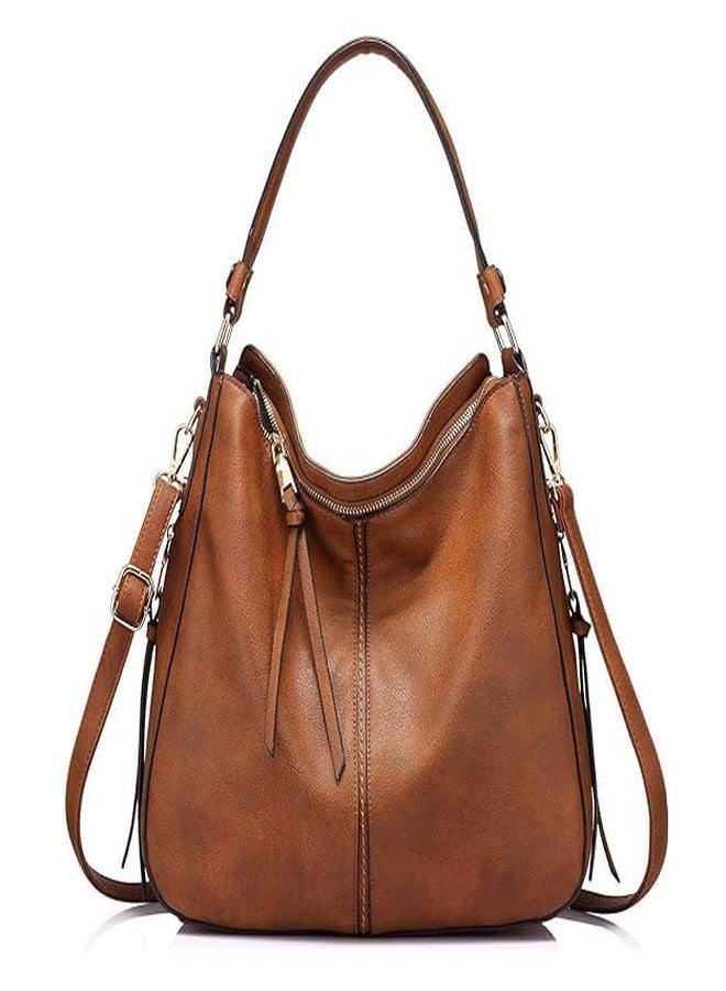 Blikiz® Women Faux Leather Handbags Shoulder Hobo Bag Ladies Big Purse With Long Strap - Image 1